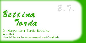 bettina torda business card